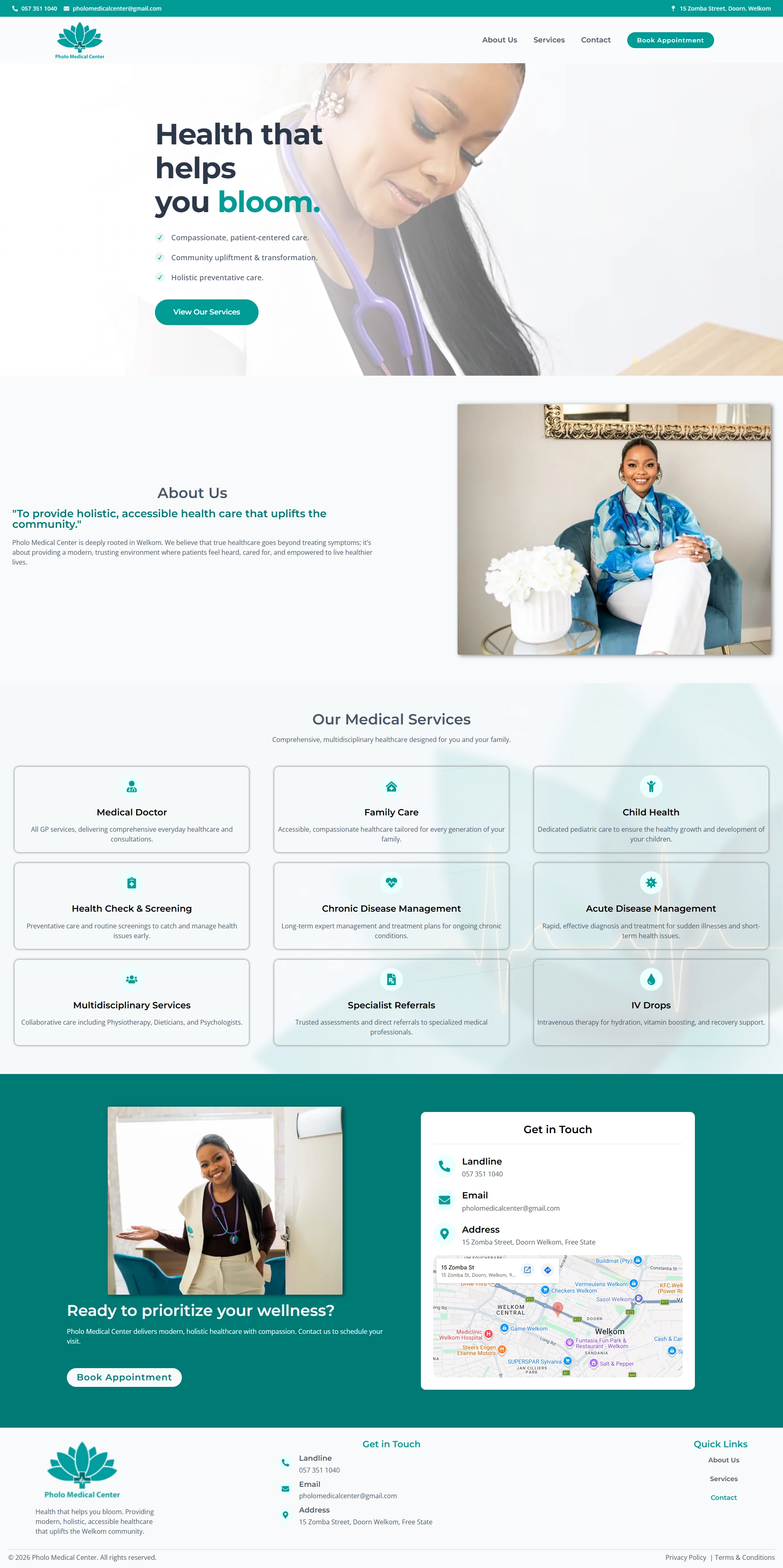 Medical Center Website