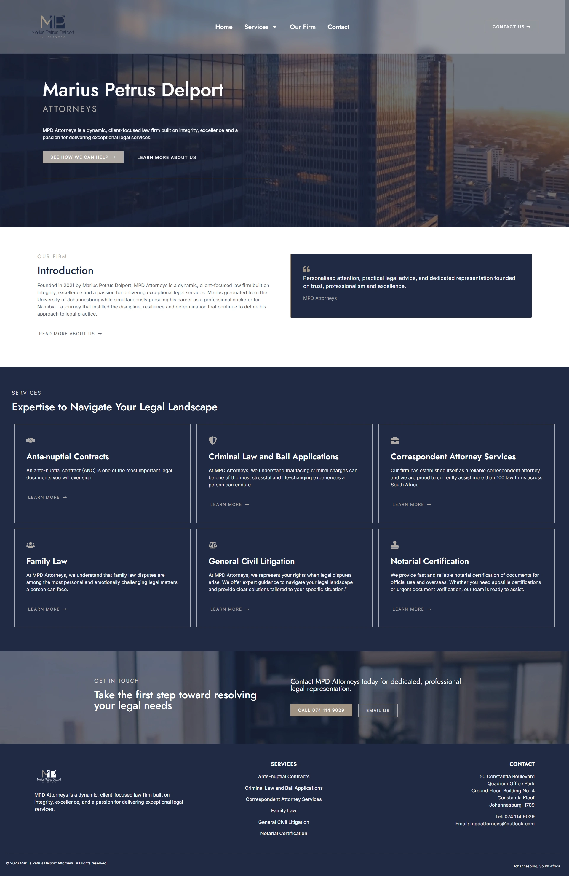 Attorney Website