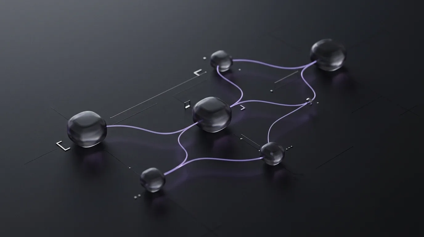 Abstract illustration of connected business processes