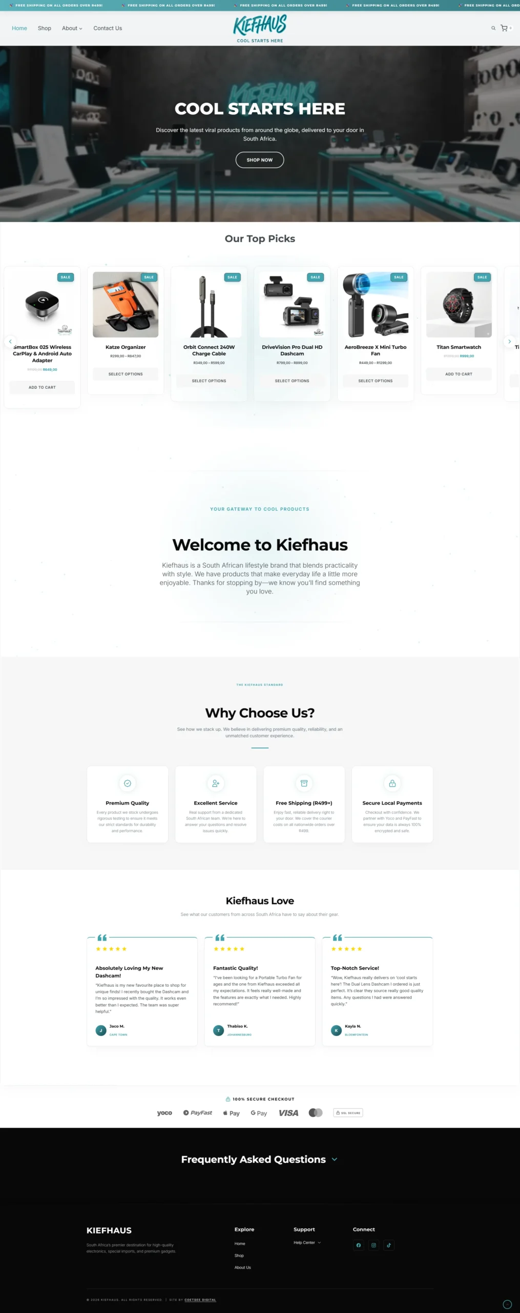 Kiefhaus E-Commerce